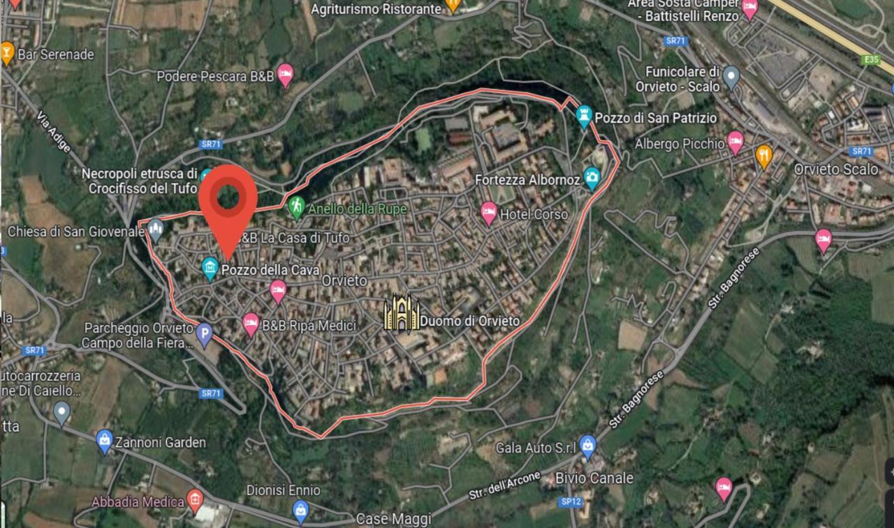 Stanza Con Bagno Privato Orvieto Centro Storico, Aria Condizionata Netflix Vicino Al Pozzo Della Cava-Affittacamere "Carvajal Rooms" מראה חיצוני תמונה
